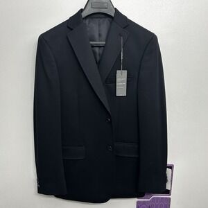 Michael Kors Black Classic Fit Blazer Menswear Business Career Jacket